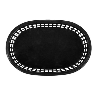 CORBEILLES ALLONGÉES  28x17,5x4 CM NOIR PP (12 UNITÉ) – Image 3