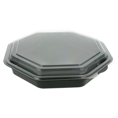 RÉCIPIENTS 1064 ML 23x23x5 CM NOIR PS (200 UNITÉ)