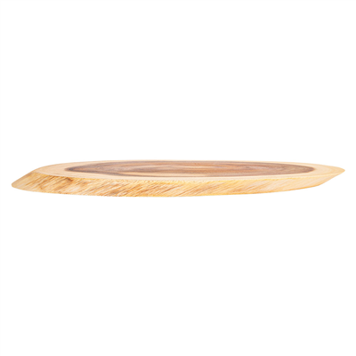 PLATEAUX PRÉSENTATION OVALES  50,8x20,3x1,9 CM NATUREL BOIS (6 UNITÉ) – Image 2
