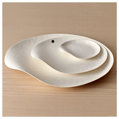 ASSIETTES MARU M 'BIONIC'  Ø 16,5x2,4 CM BLANC BAGASSE (200 UNITÉ) – Image 4