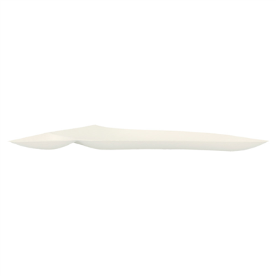 PLATEAUX 2 COMP. WASARA 'BIONIC'  26,1x14,4x1,4 CM BLANC BAGASSE (200 UNITÉ) – Image 2