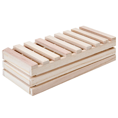 BOÎTE PRÉSENTATION BUFFET  21,6x10,2x6 CM NATUREL BOIS (1 UNITÉ) – Image 3