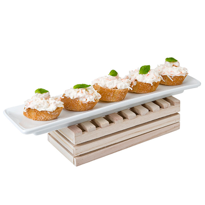 BOÎTE PRÉSENTATION BUFFET  21,6x10,2x6 CM NATUREL BOIS (1 UNITÉ) – Image 4