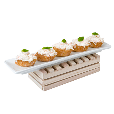 BOÎTE PRÉSENTATION BUFFET  20,3x15,2x6 CM NATUREL BOIS (1 UNITÉ) – Image 5