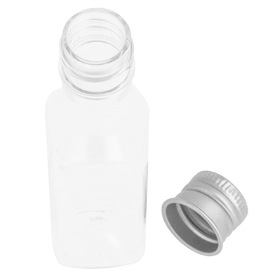 FLACONS AVEC BOUCHON EN ALUMINIUM 35 ML Ø2,5x9,6 CM TRANSPARENT PET (100 UNITÉ) – Image 3