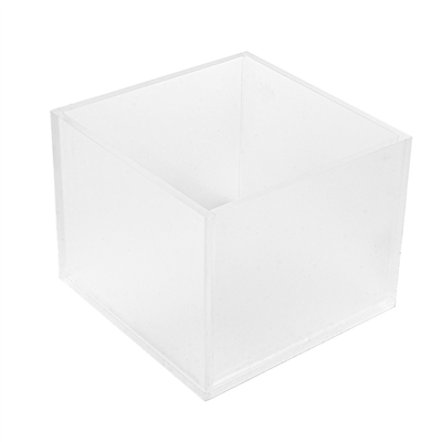 PORTE PAILLES  12,5x12,5x10 CM TRANSPARENT METACRYLATE (12 UNITÉ)