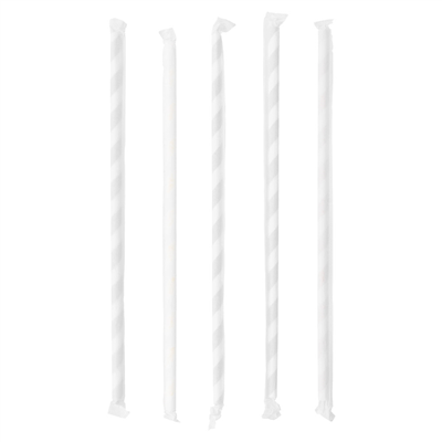PAILLES FLEXIBLES À FRANGES SOUS SACHETS 'PAPER'  Ø0,60x23 CM ASSORTI PAPIER (3000 UNITÉ) – Image 2
