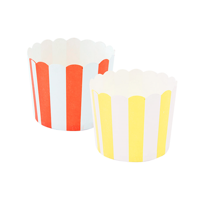 MUFFIN CUPS  150 + 18 g/m2 Ø 5,3x4,2 CM ASSORTI CARTON (2400 UNITÉ)