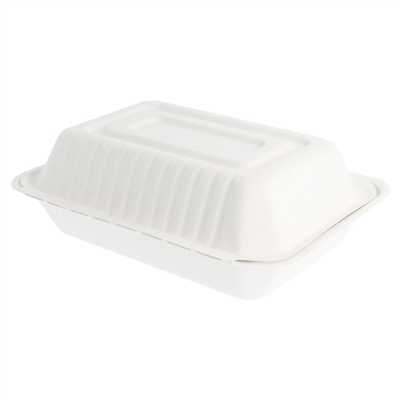 COQUILLES 'BIONIC' 1 L 16,5x22,5x6,4 CM BLANC BAGASSE (200 UNITÉ) – Image 2