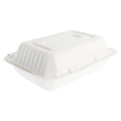 COQUILLES 'BIONIC' 1 L 16,5x22,5x6,4 CM BLANC BAGASSE (200 UNITÉ)