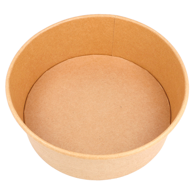 POTS SALADIERS 1300 ML - 43,3 oz 320 + 18 PE G/M2 Ø 18,4/16x6,6 CM NATUREL KRAFT (300 UNITÉ) – Image 3
