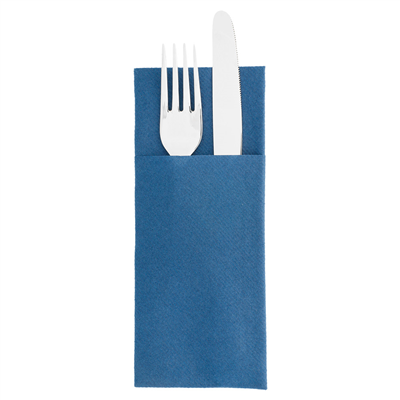 SERVIETTES "CANGURITO"  55 G/M2 33x40 CM BLEU MARINE AIRLAID (700 UNITÉ)