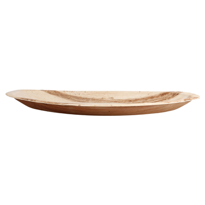 ASSIETTES OVALES 'ARECA'  33,7x23x2 CM NATUREL ARECA (200 UNITÉ) – Image 2