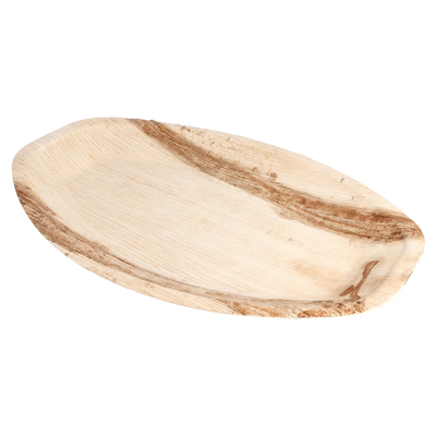 ASSIETTES OVALES 'ARECA'  33,7x23x2 CM NATUREL ARECA (200 UNITÉ) – Image 3