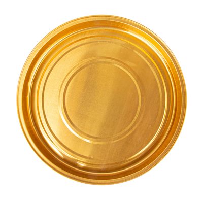 RÉCIPIENTS PÂTISSERIE 900 ML Ø24,2x2,7 CM OR/NOIR ALUMINIUM (50 UNITÉ) – Image 3