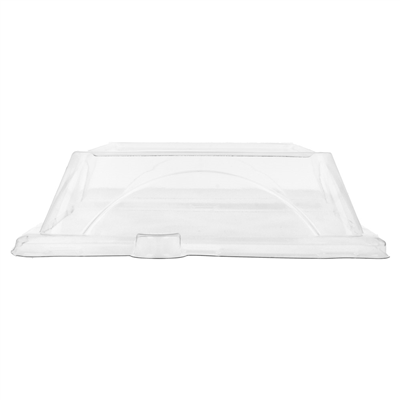 COUVERCLES POUR RÉFÉRENCE 215.92 'BIONIC'  20,7x20,7x4 CM TRANSPARENT PET (250 UNITÉ) – Image 2