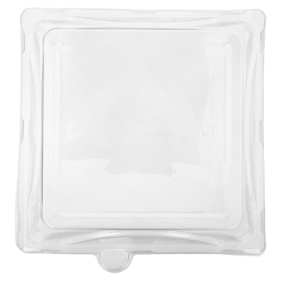 COUVERCLES POUR RÉFÉRENCE 215.92 'BIONIC'  20,7x20,7x4 CM TRANSPARENT PET (250 UNITÉ) – Image 3