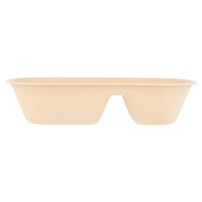 LUNCH BOXES 2 COMPART. 'BIONIC' 800 ML 23,2x13,3x5,1 CM NATUREL BAMBOU (500 UNITÉ) – Image 2