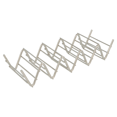 RACK POUR 4/5 TACOS 'ARTINOX'  19,7x6,4x3,8 CM ARGENTE INOX (1 UNITÉ)