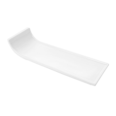 ASSIETTES RECTANGULAIRES  30,5x10x6 CM BLANC PORCELAINE (4 UNITÉ)