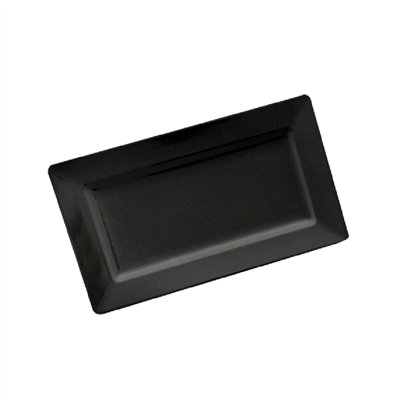 PLATEAUX RECTANGULAIRES 'ASAMI WARE'  35,8x20,3x4 CM NOIR MÉLAMINE (6 UNITÉ)