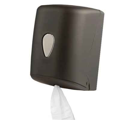 DISTRIBUTEUR POUR ESSUIE-MAINS 'MAXI BARRIL'  24x24x32,5 CM NOIR ABS (1 UNITÉ)