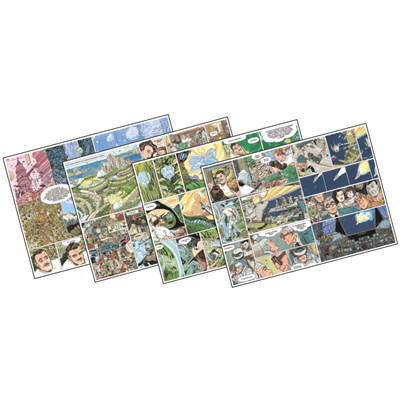 SETS DE TABLE OFFSET COMIC 70 G/M2 31x43 CM QUADRICHROMIE PAPIER (2000 UNITÉ)