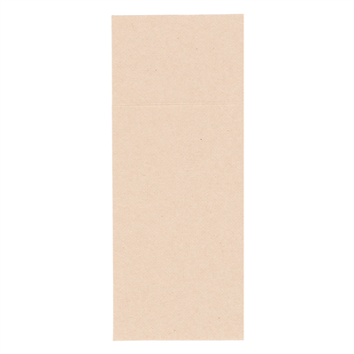 SERVIETTES RECYCLÉES EMB. 'D.POINT' 40x32 CM 'JUST IN TIME CLOSED' 40 + 10PE G/M2 11x25 CM NATUREL KRAFT VERGÉ (300 UNITÉ) – Image 4