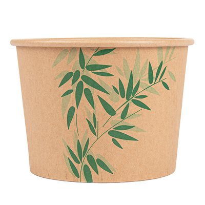 POTS 'FEEL GREEN' 500 ML 280 + 18 PE G/M2 Ø11x8,2 CM MARRON KRAFT (500 UNITÉ) – Image 2