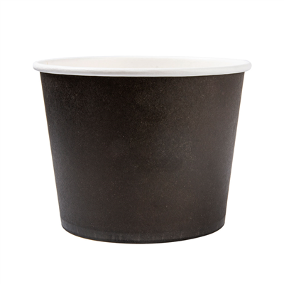 POTS 1000 ML 300 + 18 PE G/M2 Ø13,5x10,4 CM NOIR CARTON (500 UNITÉ) – Image 2
