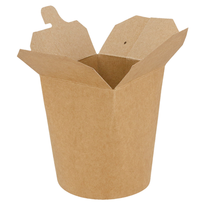 RÉCIPIENTS MULTIUSAGES MICRO-ONDABLES 480 ML 275 + 25 PE G/M2 Ø8x9 CM NATUREL KRAFT (50 UNITÉ) – Image 2