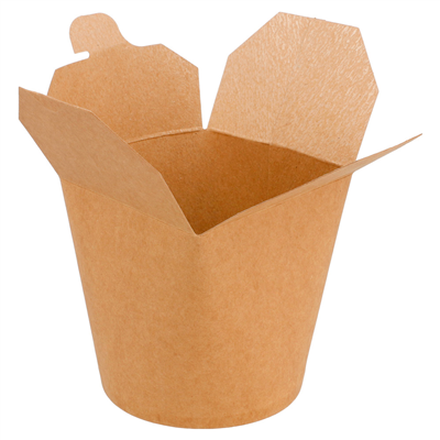 RÉCIPIENTS MULTIUSAGES MICRO-ONDABLES 780 ML 275 + 25 PE G/M2 Ø9x9 CM NATUREL KRAFT (50 UNITÉ) – Image 2
