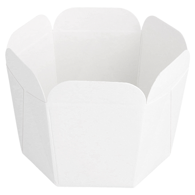 MINI POTS À PATES 10 CL 210 + 15 PE G/M2 5x5 CM BLANC CARTON (100 UNITÉ)