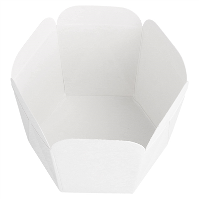 MINI POTS À PATES 10 CL 210 + 15 PE G/M2 5x5 CM BLANC CARTON (100 UNITÉ) – Image 3
