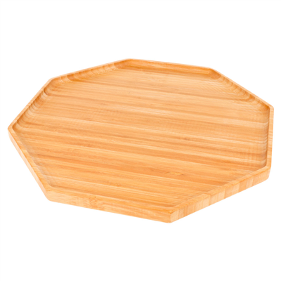 PLATEAU OCTOGONAL  28x28x1,7 CM BAMBOU (1 UNITÉ) – Image 2