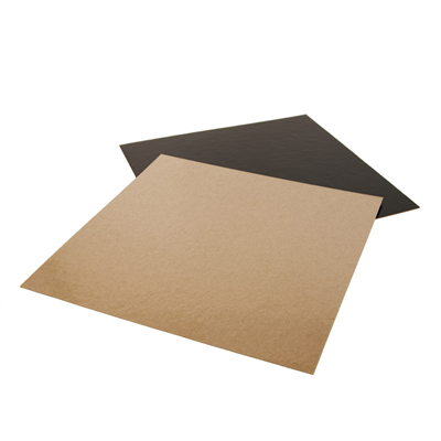 CARTONS PÂTISSERIE DEUX FACES  1100 G/M2 26x26 CM CHOCOLAT/PRALINÉ CARTON (100 UNITÉ)
