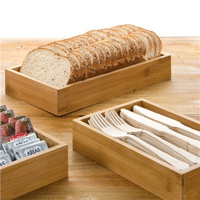 BOÎTE POUR BUFFET  15,5x31x5 CM NATUREL BAMBOU (1 UNITÉ) – Image 4
