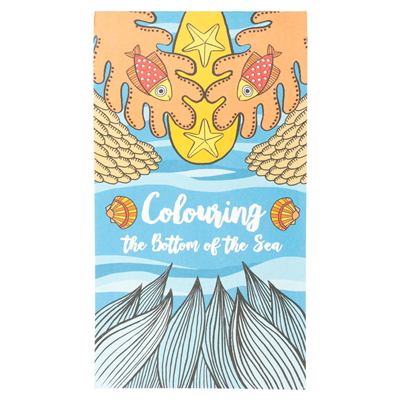 CAHIERS COLORIAGE "FOND DE LA MER" 100 G/M2 12,5x22 CM QUADRICHROMIE CELLULOSE (100 UNITÉ)