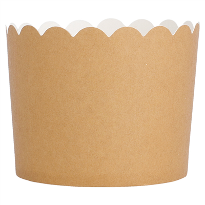 MUFFIN CUPS  160 + 15 PE G/M2 Ø 6x5,5 CM MARRON CARTON (100 UNITÉ) – Image 2