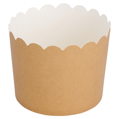 MUFFIN CUPS  160 + 15 PE G/M2 Ø 6x5,5 CM MARRON CARTON (100 UNITÉ)