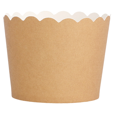 MUFFIN CUPS  160 + 15 PE G/M2 Ø 5x4,5 CM MARRON CARTON (100 UNITÉ) – Image 2