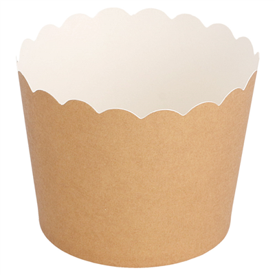 MUFFIN CUPS  160 + 15 PE G/M2 Ø 5x4,5 CM MARRON CARTON (100 UNITÉ)