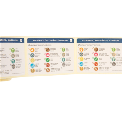 ÉTIQUETTES ADHESIVES ALLERGÈNES   7,5x5 CM PAPIER (500 UNITÉ) – Image 3