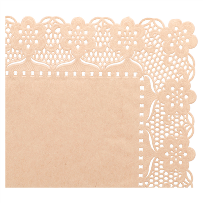 DENTELLES RECTANGULAIRES  40 G/M2 50x40 CM NATUREL KRAFT (250 UNITÉ) – Image 2