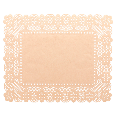 DENTELLES RECTANGULAIRES  40 G/M2 50x40 CM NATUREL KRAFT (250 UNITÉ)