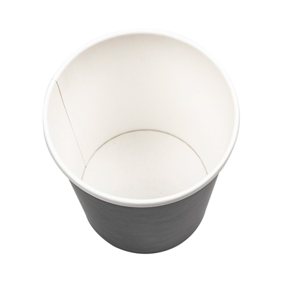 RÉCIPIENTS + COUVERCLES 960 ML - 32 oz 330 + 18 PE G/M2 Ø11,7/9,2x13,5 CM NOIR CARTON (250 UNITÉ) – Image 3