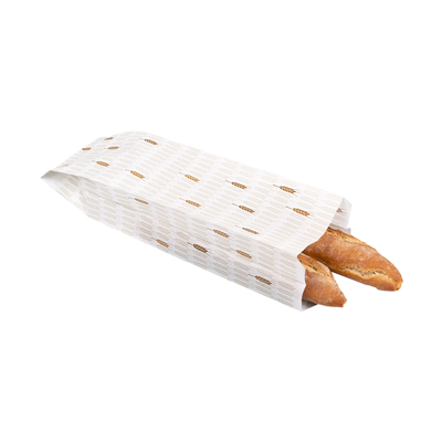 SACHETS BOULANGERIE 'CERES' 33 G/M2 14+9x46 CM BLANC CELLULOSE (500 UNITÉ) – Image 3