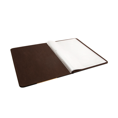 PORTE MENU 8 POCHETTES DIN-A4  22x31 CM NOIR PVC (1 UNITÉ) – Image 3