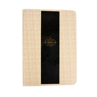 PORTE MENU 8 POCHETTES DIN-A4  22x31 CM GRIS PVC (1 UNITÉ) – Image 2