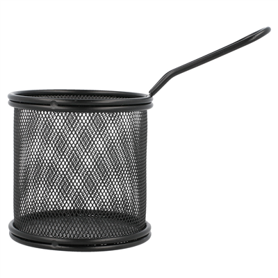 MINI FRITEUSES RONDES 'ARTINOX'  Ø 9x8 CM NOIR ACIER (6 UNITÉ) – Image 2